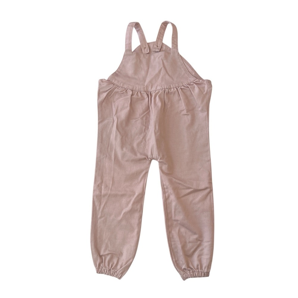 George Girls Size 3T Blush Rose Pink Jumper Pantsuit 100% Cotton Jogger